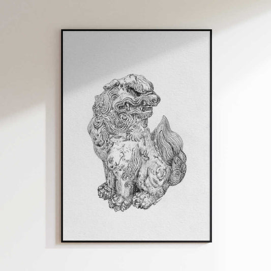 Mythical Foo Dog Sculpture