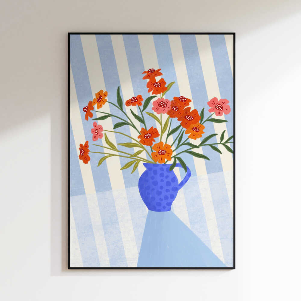 Cheerful Floral Pitcher
