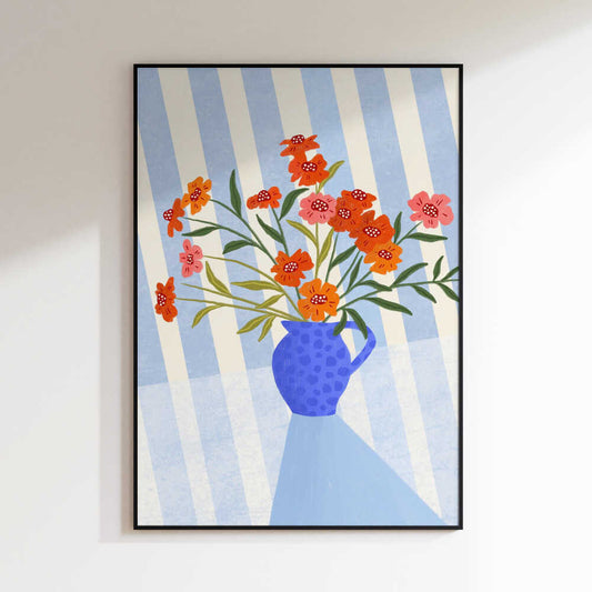 Cheerful Floral Pitcher