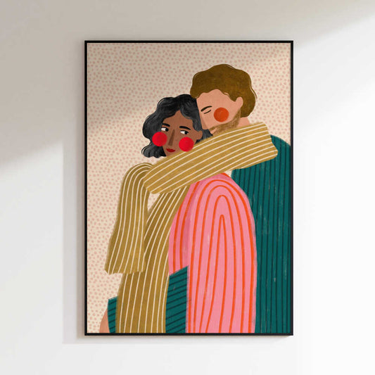 Loving Couple Embrace