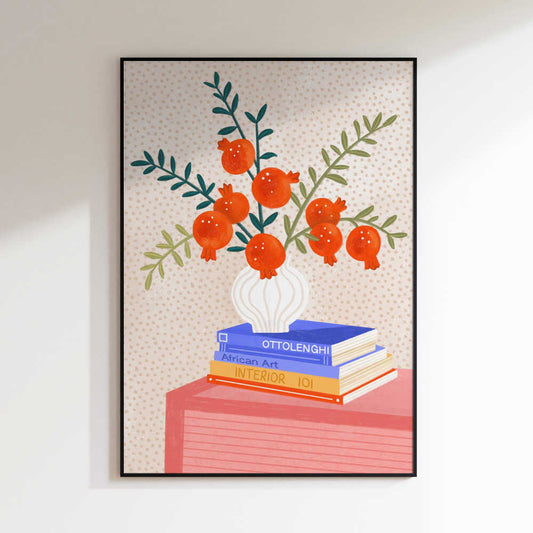 Cozy Tabletop Pomegranates