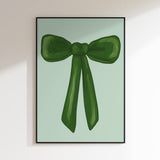 Emerald Ribbon Charm