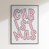Pink Scribble Christmas