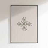 Minimalist Winter Snowflake