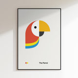 Colorful Geometric Parrot