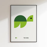 Geometric Green Turtle