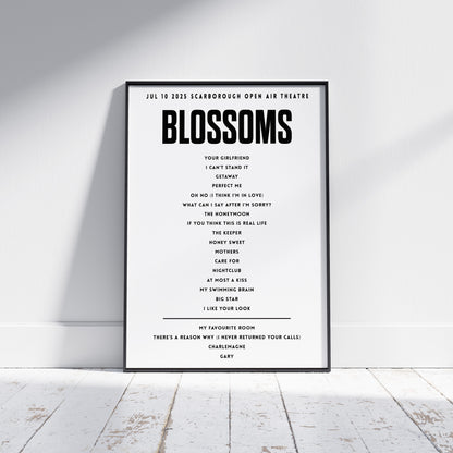 Blossoms July 10 2025  Scarborough Open Air Theatre, Scarborough