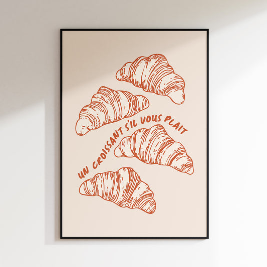 Croissant Print