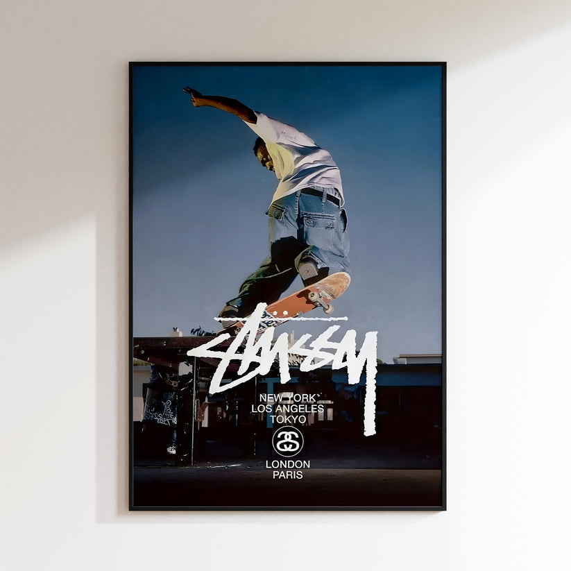 Stussy Skateboarder - Buy Stussy Wall Art Posters Online – High-Quality ...