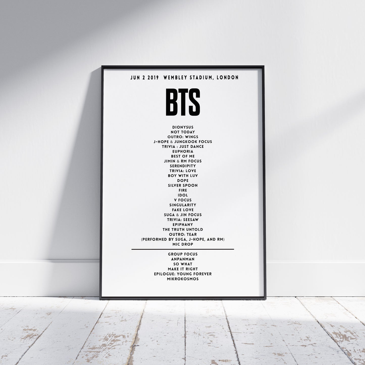 BTS June 2nd 2019 Wembley Stadium, London