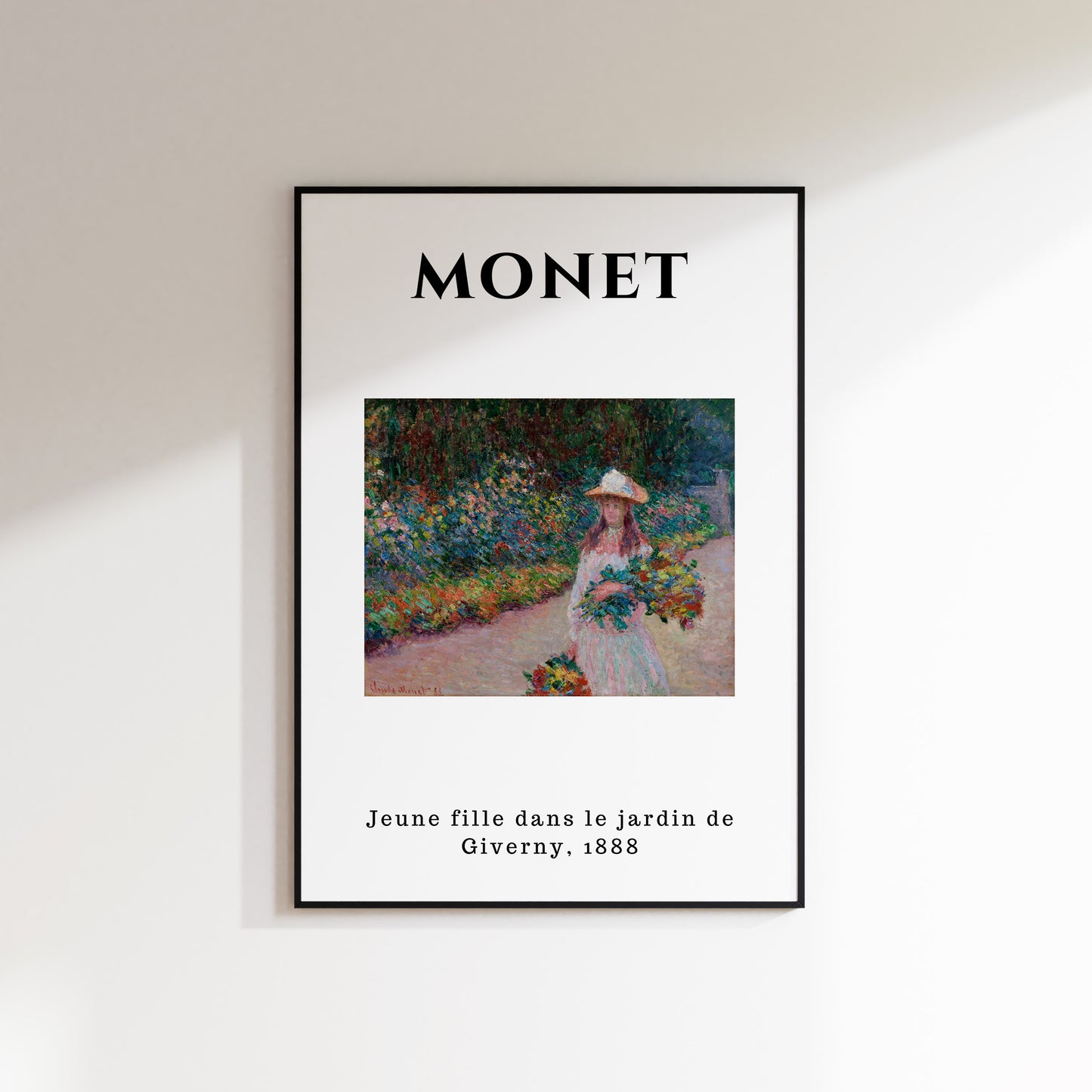 Monet - Jeune Fille Dans Le Jardin, 1888