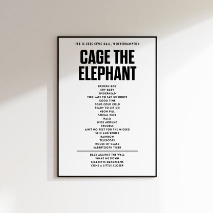 Cage the Elephant - February 16th 2025 at Civic Hall, Wolverhampton