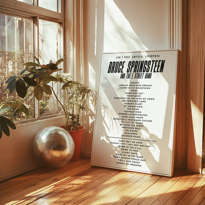 Any Setlist Custom Poster Print – Choose Gig Concert Tour