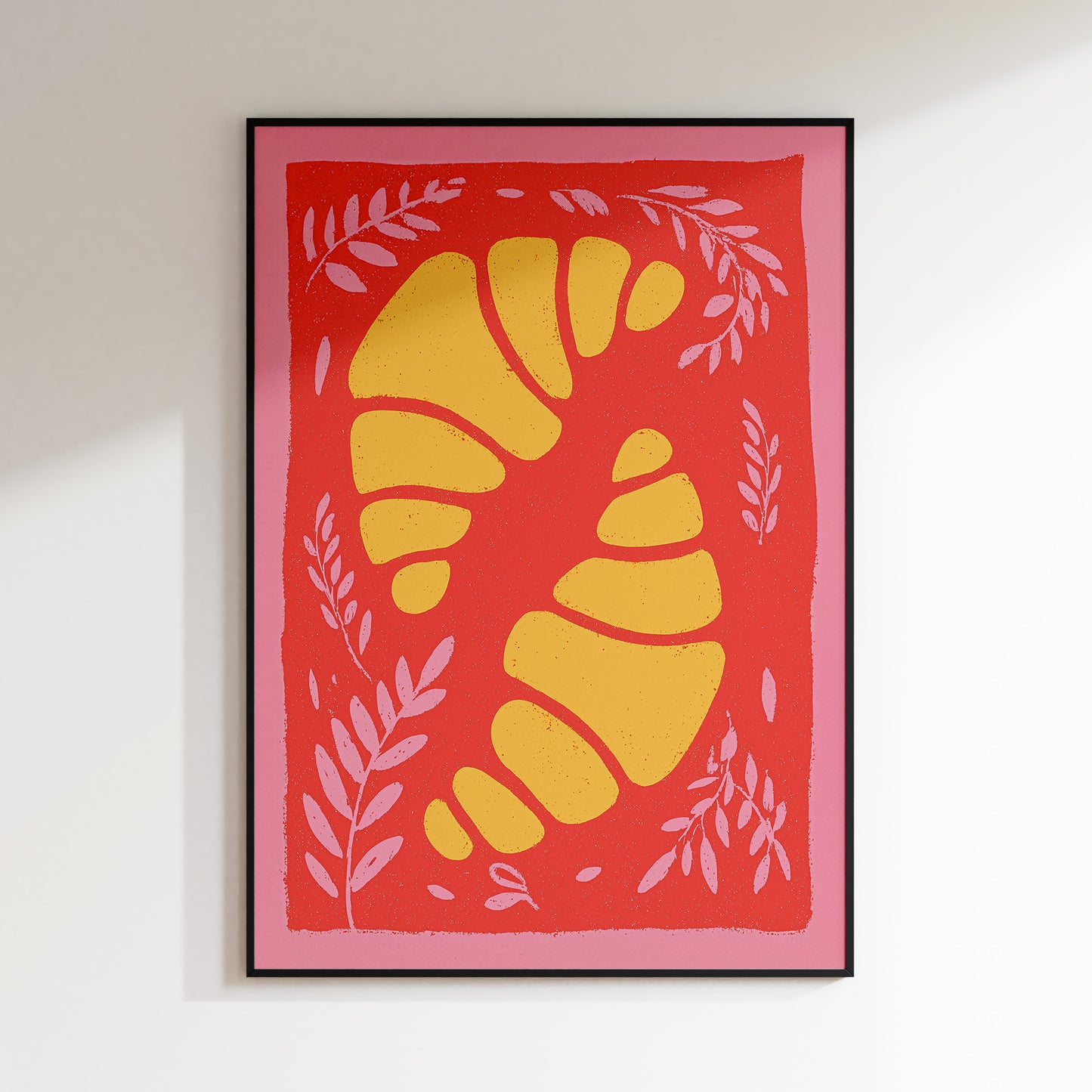 Croissant Pink Print