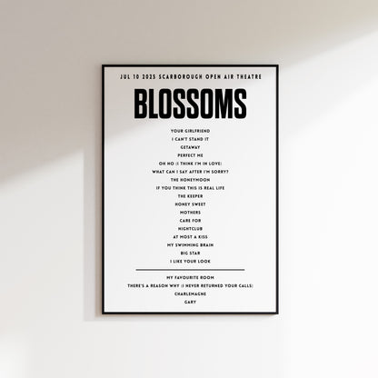 Blossoms July 10 2025  Scarborough Open Air Theatre, Scarborough