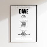 Dave - March 2nd 2026 at 3Arena, Dublin, Ireland