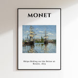 Monet – Schiffe auf der Seine 1873