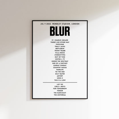 Blur July 9th 2023 Wembley Stadium, London