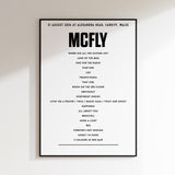 McFly setlist - 21st August 2024 at Alexandra Head, Cardiff, Wales