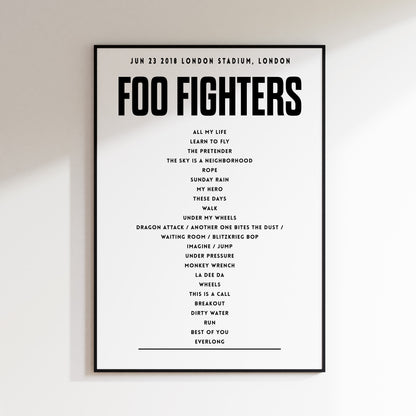 Foo Fighters - JUNE 23rd 2018 London Stadium, London