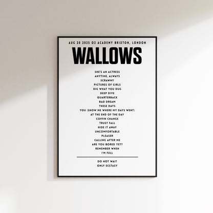 Wallows - August 20th 2025 O2 Academy Brixton, London