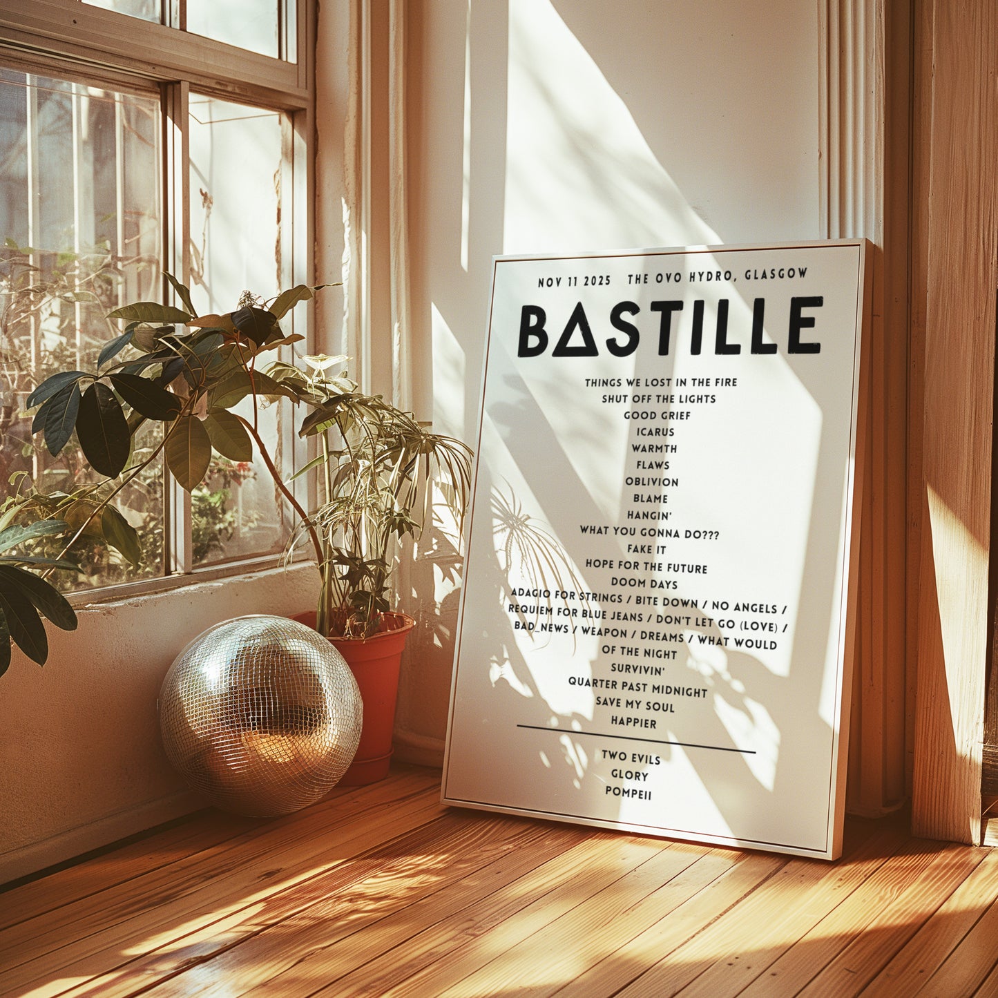 Bastille Setlist - November 11th 2025 The OVO Hydro, Glasgow