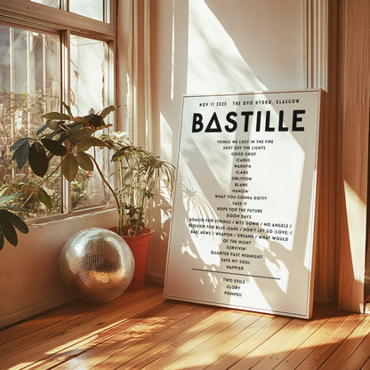 Bastille Setlist - November 11th 2025 The OVO Hydro, Glasgow