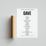 Dave - March 2nd 2026 at 3Arena, Dublin, Ireland
