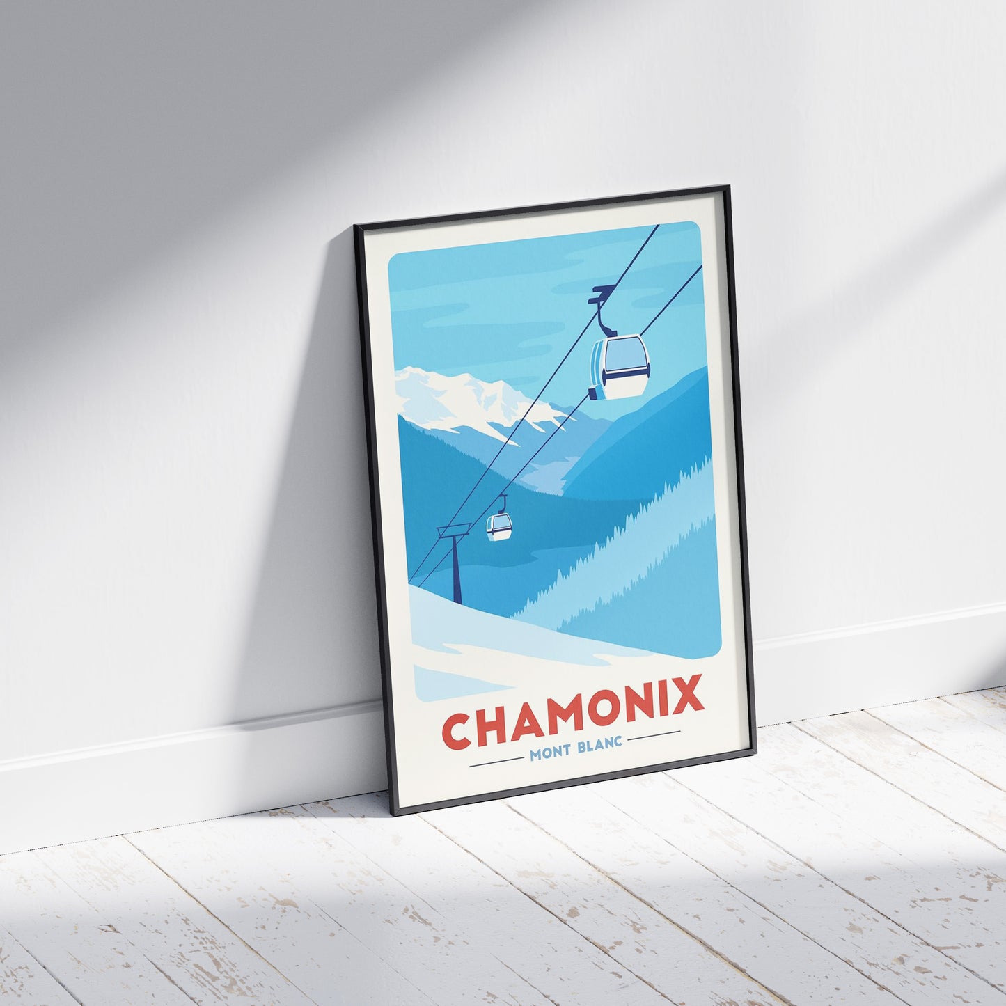 Chamonix - Mont Blanc Ski Lift Poster