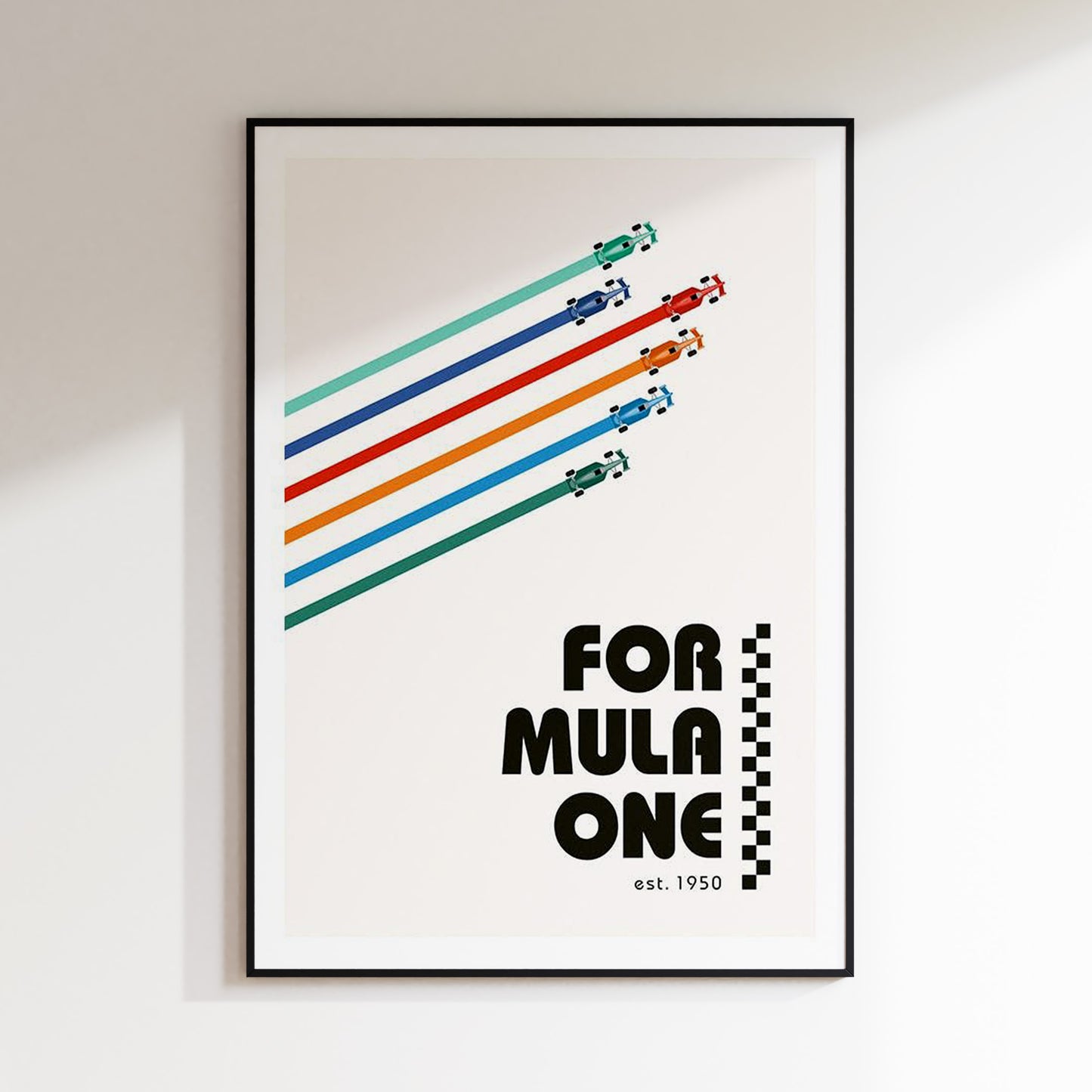 Formula 1 est 1950 Vintage Poster 2