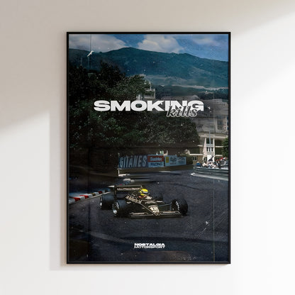 Smoking Kills Vintage F1 Poster