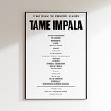 Tame Impala setlist - 11th May 2026 at The OVO Hydro, Glasgow