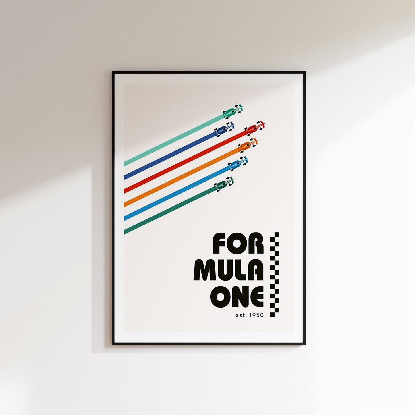Formula 1 est 1950 Vintage Poster 2
