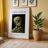 Skull Smoking - Van Gogh