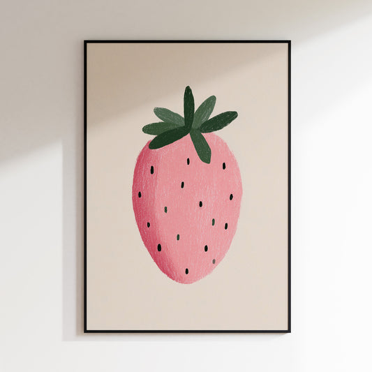 Strawberry Pink Print