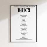 The K’s setlist – 3 July 2026 at Castlefield Bowl, Manchester