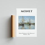 Monet – Schiffe auf der Seine 1873