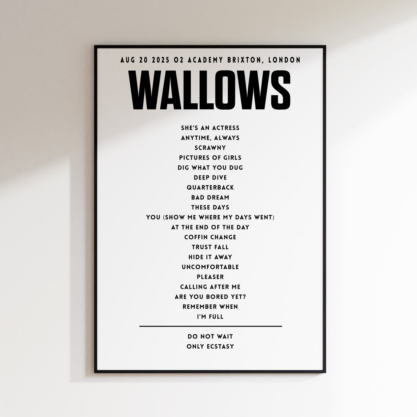 Wallows - August 20th 2025 O2 Academy Brixton, London