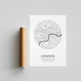 London Stadt Print | Personalisiertes London Wandkunst Poster