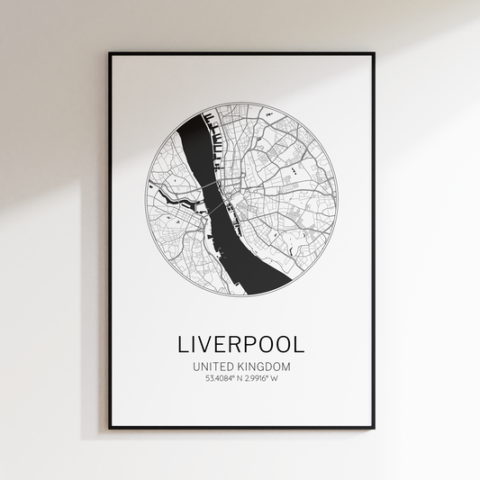 Liverpool City Print | Custom Wall Art Poster