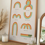 Playful Rainbow Shapes