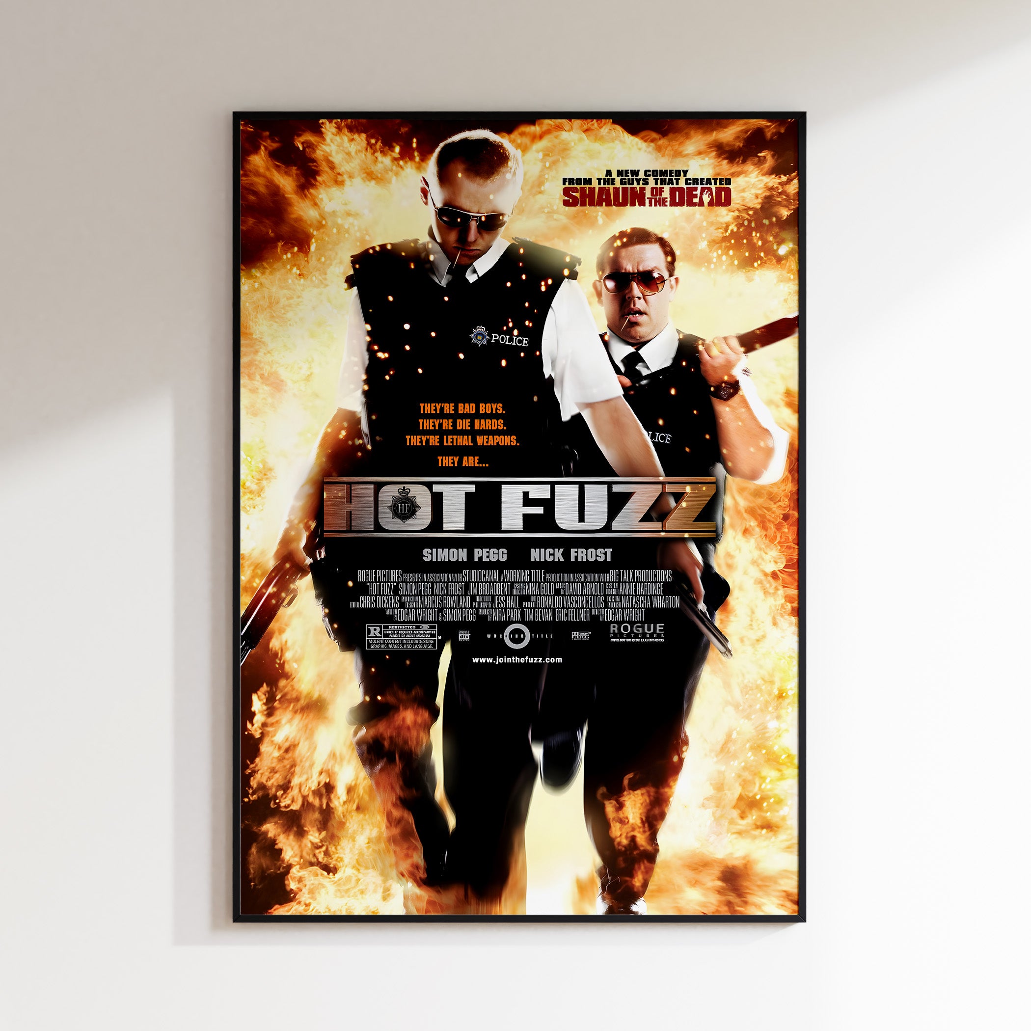 Hot Fuzz - All-Time Great Movie Poster Print – Perfect Gift for Film ...
