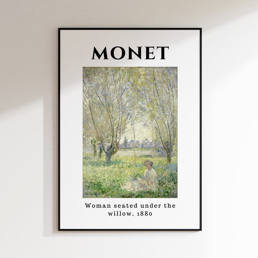 Monet - Woman Seated Under the Willow, 1880