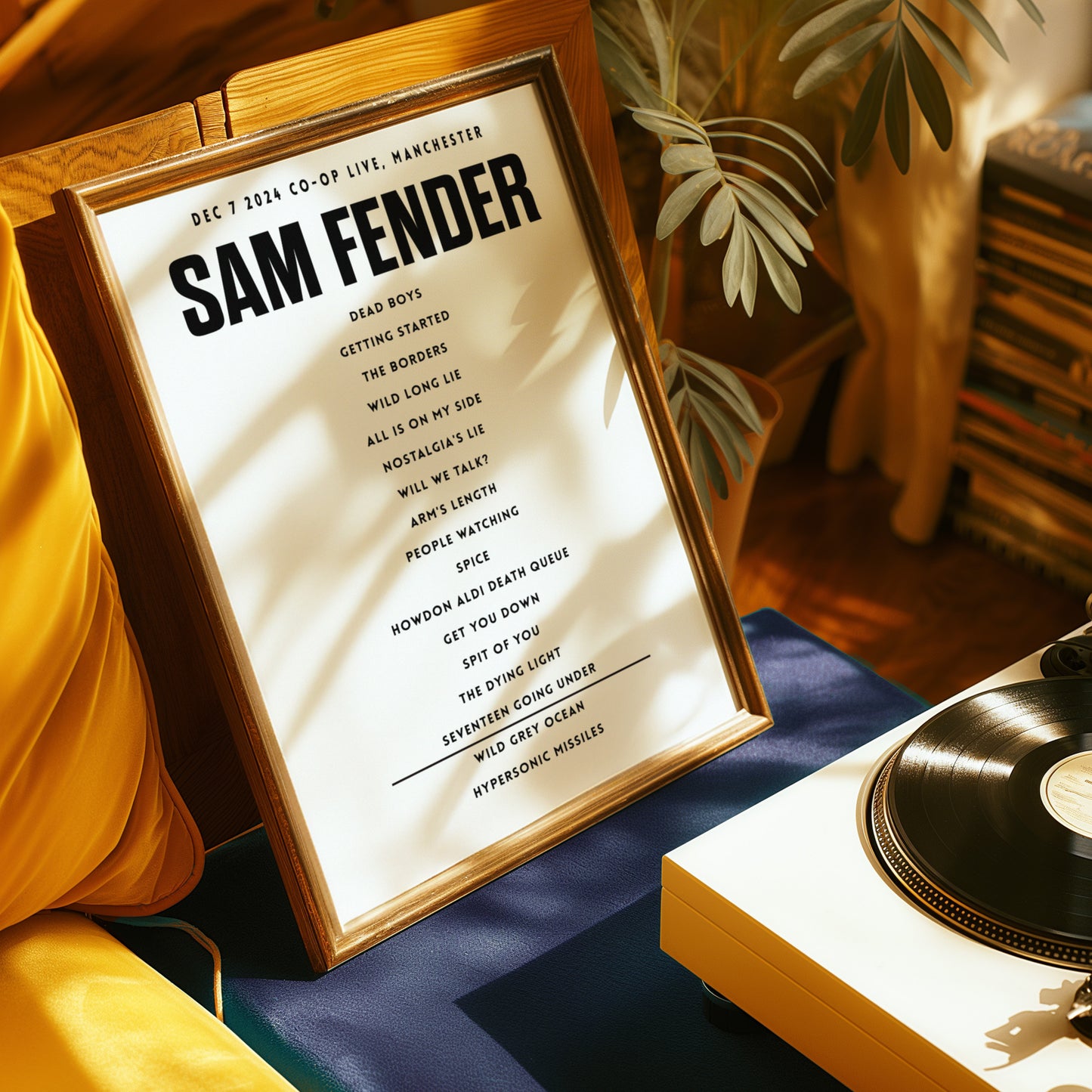 Sam Fender Setlist - December 7th 2024 Co-Op Live, Manchester