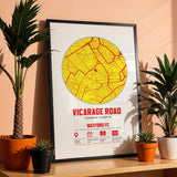 Any Football Stadium Custom Map Print