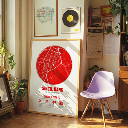 Any Football Stadium Custom Map Print