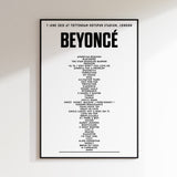Beyoncé setlist - 7th June 2025 at Tottenham Hotspur Stadium, London