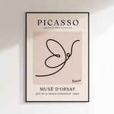 Picasso - Butterfly Line Drawing