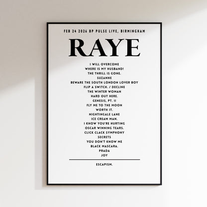 RAYE - February 24th 2026 at BP Pulse LIVE, Birmingham, England