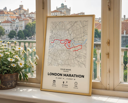 Personalized London Marathon Print